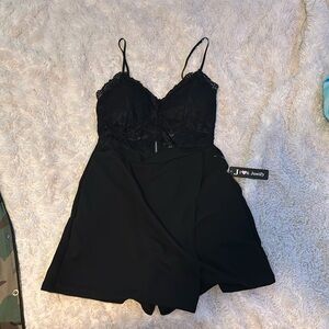 Skort mini dress